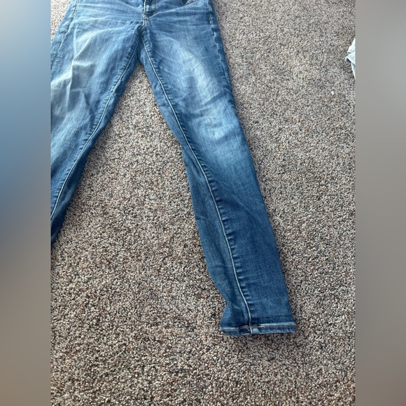 American Eagle outfitters y2k size 8 long Women's denim Jeans in Blue Wash - Picture 3 of 8